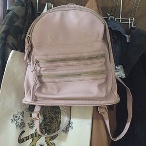 Baby pink leather backpack from Primark